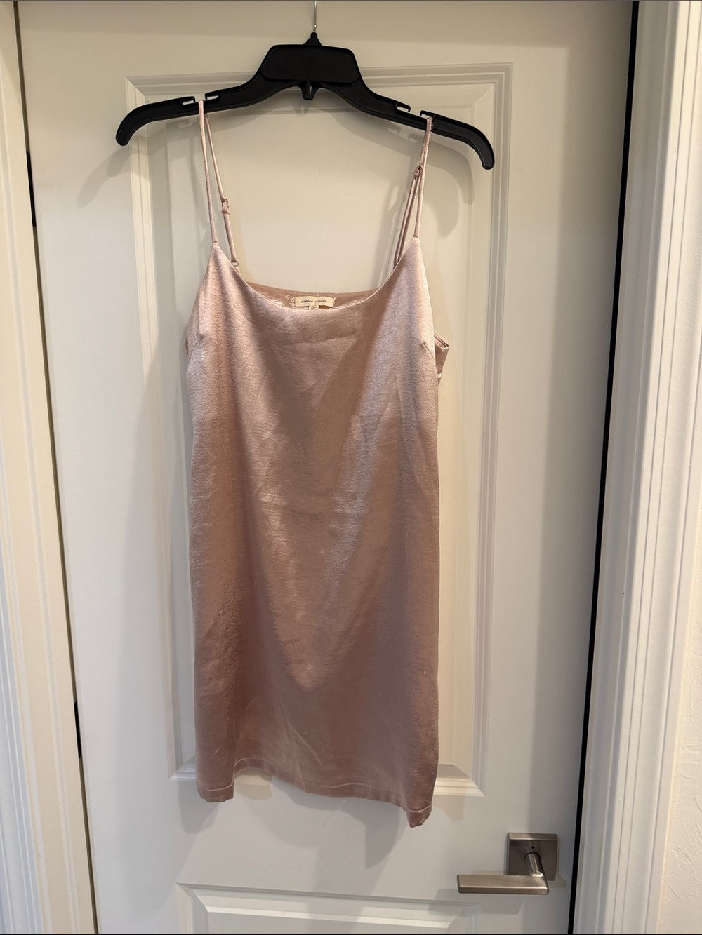 Silky Blush Slip Mini Dress